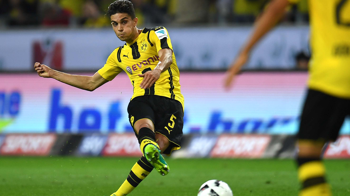 Marc Bartra, durante un partido con el Borussia Dortmund