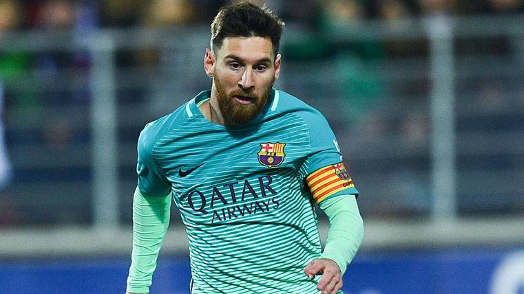 Leo Messi, durante el partido contra el Eibar en Ipurúa