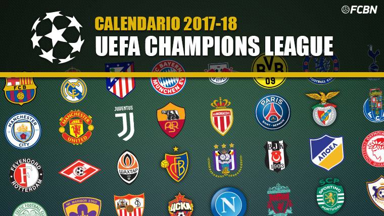 Calendar Champions League 2017-2018