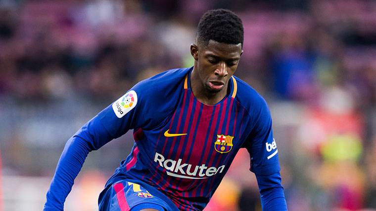 Ousmane Dembélé, durante el partido contra el Levante en Liga