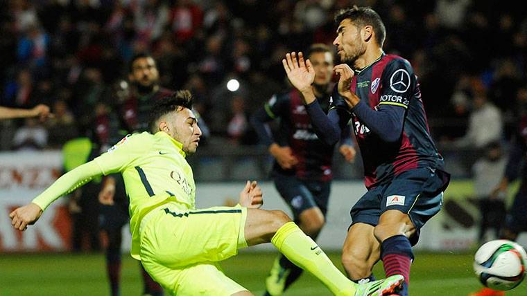 The Barça confronted  to the Huesca in Glass of Rey