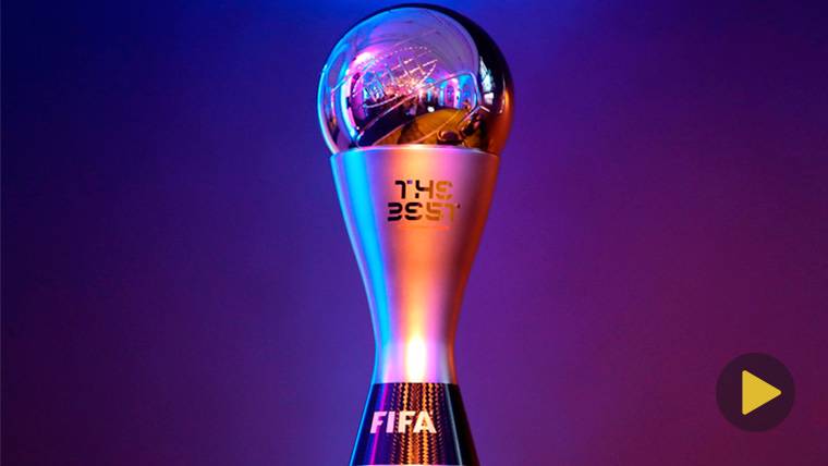 El trofeo para el ganador del FIFA The Best 2018