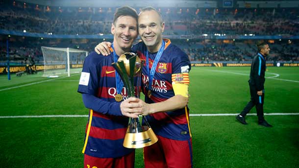 Andrés Iniesta and Leo Messi